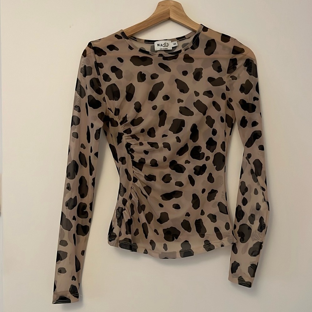 Nakd reborn mesh cow top